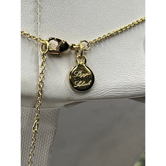 Lizzie Scheck Jewelry 14K Shiny Gold Plated Feather Pendant Chain Necklace - Picture 6 of 10